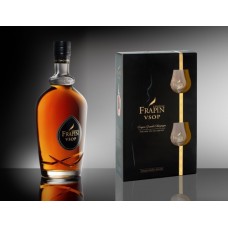 Konjaks "Frapin Grande Champagne V.S.O.P. GB + 2 glāzes" 40% 0.7L